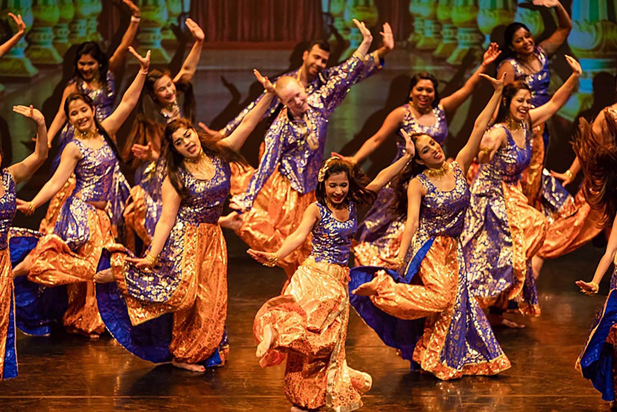 Cultural festival stage performance with Bollywood Jazz